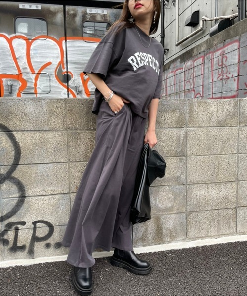 WEGO(ウィゴー)の「WEGO/【ZOZOTOWN&一部店限定】コットンショートT&マキシスカート(Tシャツ/カットソー・レディース・ホワイト/スミクロ・FREE)」の15枚目の写真