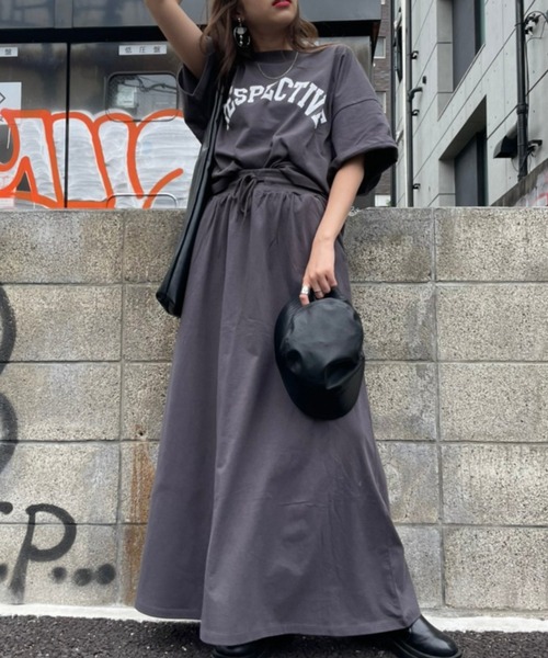 WEGO(ウィゴー)の「WEGO/【ZOZOTOWN&一部店限定】コットンショートT&マキシスカート(Tシャツ/カットソー・レディース・ホワイト/スミクロ・FREE)」の17枚目の写真