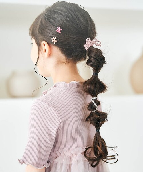 apres les cours(アプレレクール)の「■ヘアアクセセット_アプレレクールマシェリ(その他ヘアアクセサリー・キッズ・ピンク/ブラウン・FREE)」の2枚目の写真