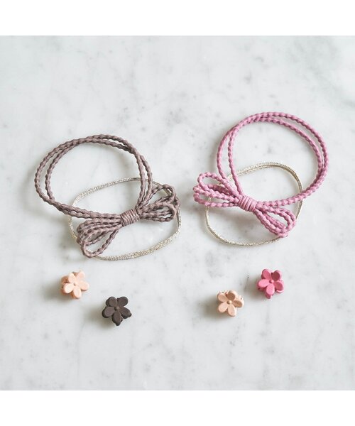 apres les cours(アプレレクール)の「■ヘアアクセセット_アプレレクールマシェリ(その他ヘアアクセサリー・キッズ・ピンク/ブラウン・FREE)」の8枚目の写真