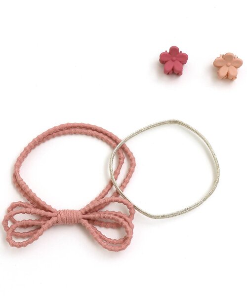 apres les cours(アプレレクール)の「■ヘアアクセセット_アプレレクールマシェリ(その他ヘアアクセサリー・キッズ・ピンク/ブラウン・FREE)」の6枚目の写真
