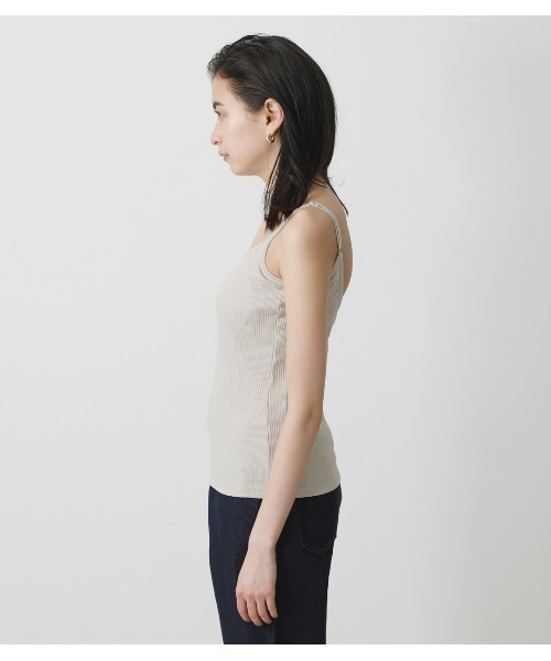 AZUL by moussy（アズールバイマウジー）の「BASIC BACK OPEN CAMISOLE/ベーシックバックオープンキャミソール（キャミソール・レディース・ホワイト/カーキ/ライトベージュ/ブラック・SMALL/MEDIUM）」の18枚目の写真