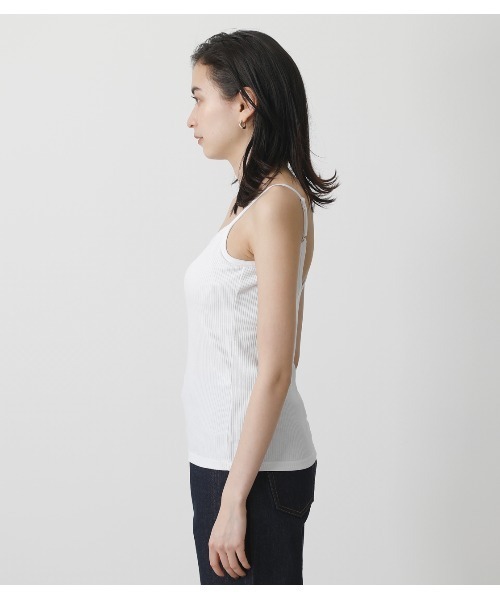 AZUL by moussy（アズールバイマウジー）の「BASIC BACK OPEN CAMISOLE/ベーシックバックオープンキャミソール（キャミソール・レディース・ホワイト/カーキ/ライトベージュ/ブラック・SMALL/MEDIUM）」の12枚目の写真