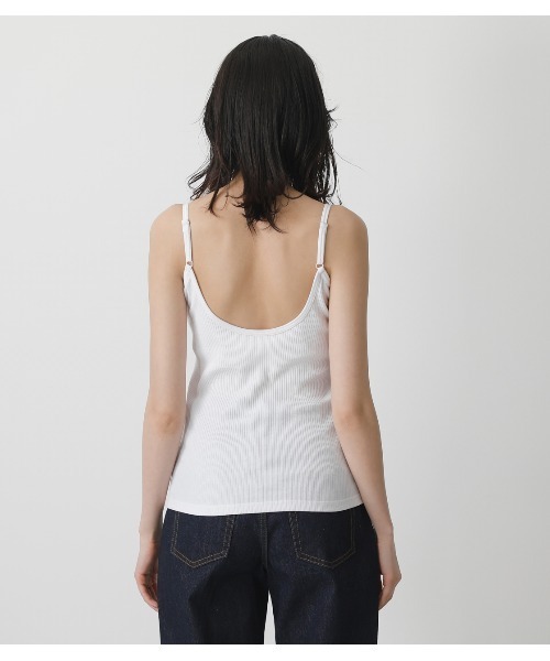 AZUL by moussy（アズールバイマウジー）の「BASIC BACK OPEN CAMISOLE/ベーシックバックオープンキャミソール（キャミソール・レディース・ホワイト/カーキ/ライトベージュ/ブラック・SMALL/MEDIUM）」の10枚目の写真