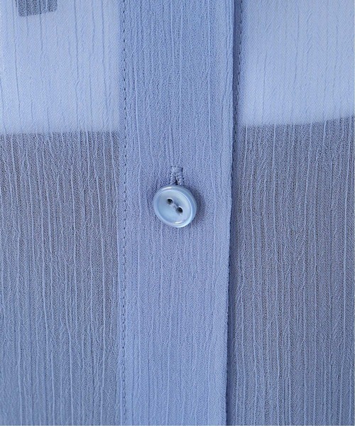 Simplicite（サンプリシテ）の「シアー楊柳ロングワンピース（シャツワンピース・レディース・ホワイト/イエロー/ブルー系その他・FREE）」の17枚目の写真