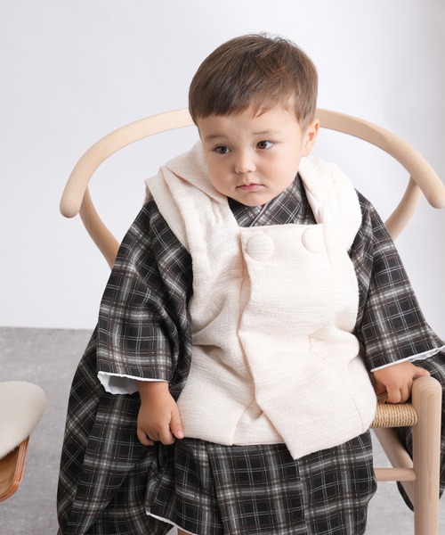 七五三男の子3歳用被布コート9点セット utatane