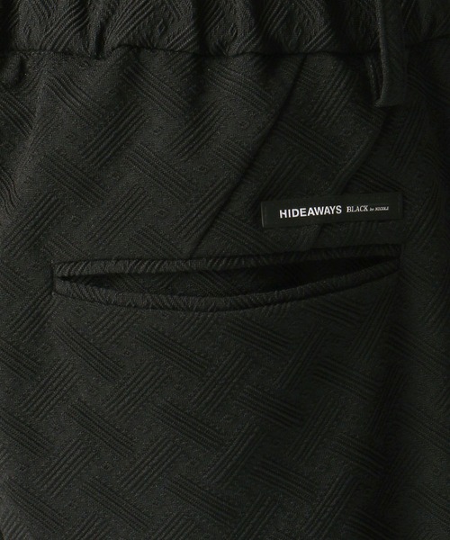 HIDEAWAYS NICOLE（ハイダウェイニコル）の「ブリスタージャカードパンツ（その他パンツ・メンズ・ブラック/ネイビー・X-LARGE/MEDIUM/SMALL/LARGE）」の9枚目の写真