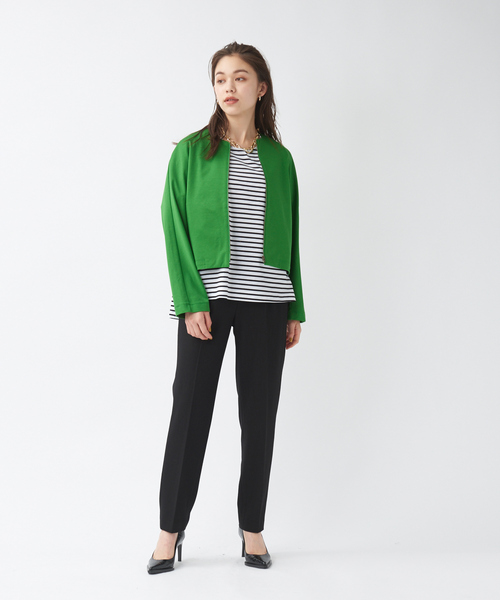 qualite（カリテ）の「ポンチフォルムブルゾン（ブルゾン・レディース・ベージュ/グリーン・36/38）」の6枚目の写真