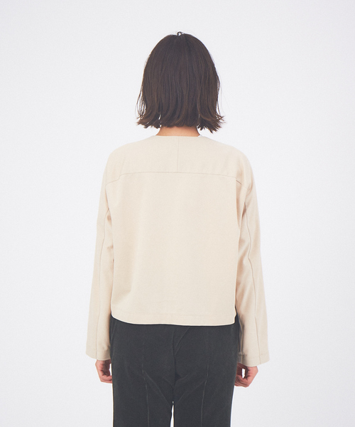 qualite（カリテ）の「ポンチフォルムブルゾン（ブルゾン・レディース・ベージュ/グリーン・36/38）」の9枚目の写真