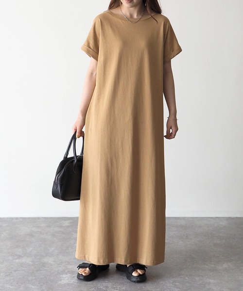 Riberry（リベリー）の「バック切替ワンピース（ワンピース・レディース・ブラック/ベージュ/ブラウン/オフホワイト/キャメル・MEDIUM）」の20枚目の写真