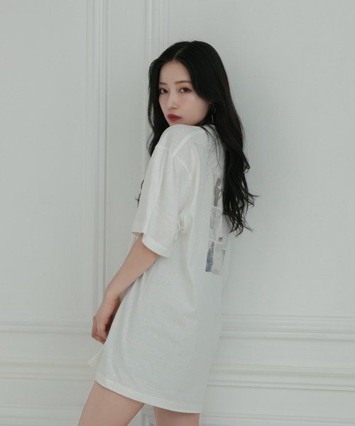 ANDGEEBEE（アンジービー）の「【UNISEX】バックフォトTシャツ（Tシャツ/カットソー・レディース・ホワイト/ブラウン/グレー・X-LARGE/SMALL）」の11枚目の写真