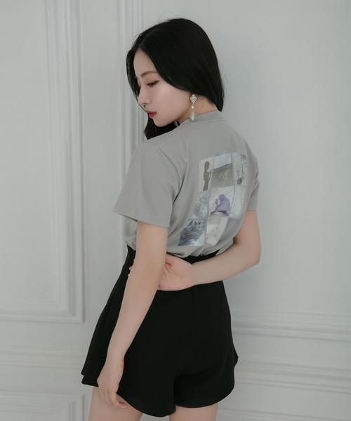 ANDGEEBEE（アンジービー）の「【UNISEX】バックフォトTシャツ（Tシャツ/カットソー・レディース・ホワイト/ブラウン/グレー・X-LARGE/SMALL）」の6枚目の写真