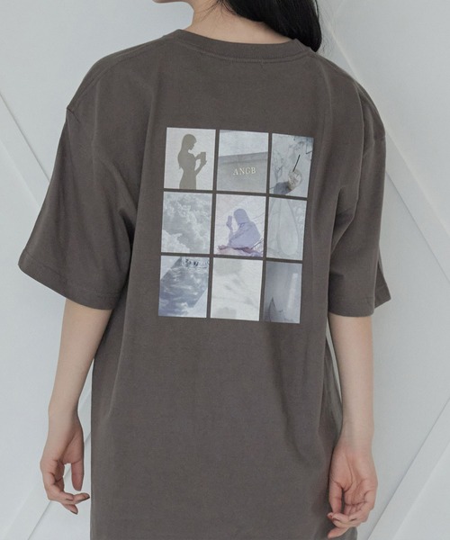 ANDGEEBEE（アンジービー）の「【UNISEX】バックフォトTシャツ（Tシャツ/カットソー・レディース・ホワイト/ブラウン/グレー・X-LARGE/SMALL）」の8枚目の写真