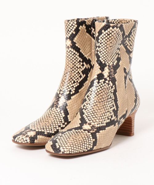 【セール】【FABIO RUSCONI】スクエアトウプレーンショートブーツ(F13009)（ブーツ）｜Fabio Rusconi（ファビオルスコーニ）