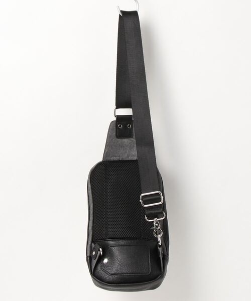 semantic design（セマンティックデザイン）の「セマンティックデザイン/semantic design デニム調 ボディーバッグ（ボディバッグ/ウエストポーチ・メンズ・ブラック/ボルドー・FREE）」の3枚目の写真