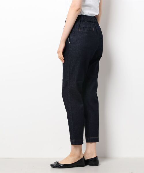 PUAL CE CIN（ピュアルセシン）の「JAPAN　MADE デニムテーパードパンツ（デニムパンツ・レディース・インディゴブルー/ブルー・FREE）」の4枚目の写真