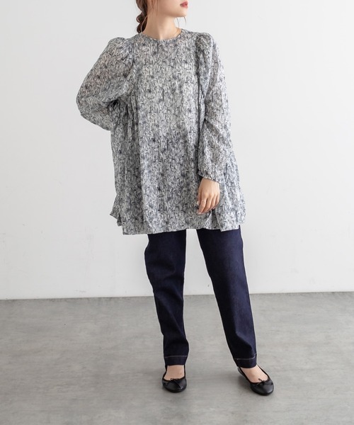 PUAL CE CIN（ピュアルセシン）の「JAPAN　MADE デニムテーパードパンツ（デニムパンツ・レディース・インディゴブルー/ブルー・FREE）」の20枚目の写真