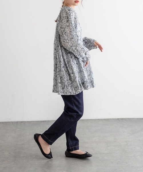 PUAL CE CIN（ピュアルセシン）の「JAPAN　MADE デニムテーパードパンツ（デニムパンツ・レディース・インディゴブルー/ブルー・FREE）」の21枚目の写真