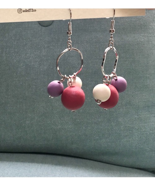 tone(トーン)の「【Le soleil】wood フープピアス(MA)(ピアス(両耳用)・レディース・その他/その他1・FREE)」の5枚目の写真