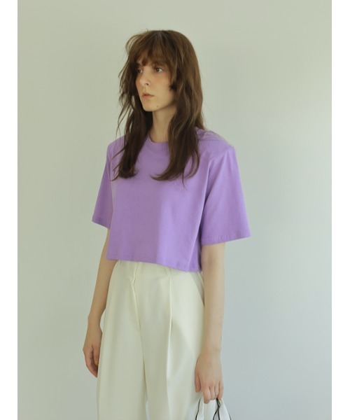 AMAIL（アマイル）の「Puff short cloth（Tシャツ/カットソー・レディース・ホワイト/ブラック/パープル・FREE）」の14枚目の写真