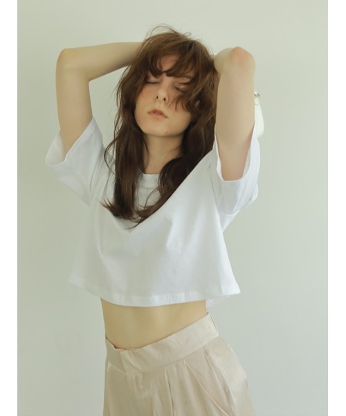 AMAIL（アマイル）の「Puff short cloth（Tシャツ/カットソー・レディース・ホワイト/ブラック/パープル・FREE）」の11枚目の写真