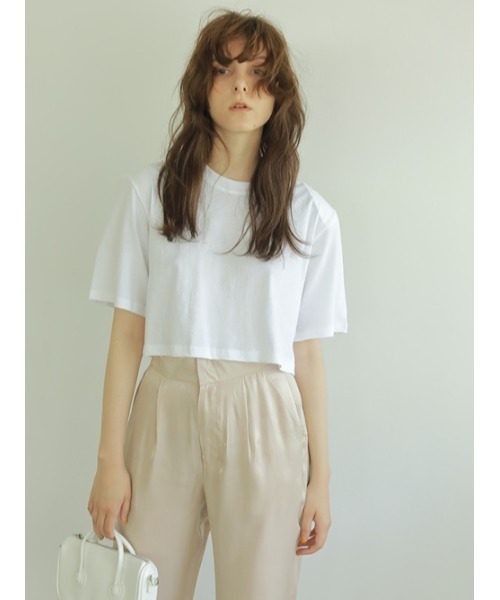 AMAIL（アマイル）の「Puff short cloth（Tシャツ/カットソー・レディース・ホワイト/ブラック/パープル・FREE）」の15枚目の写真