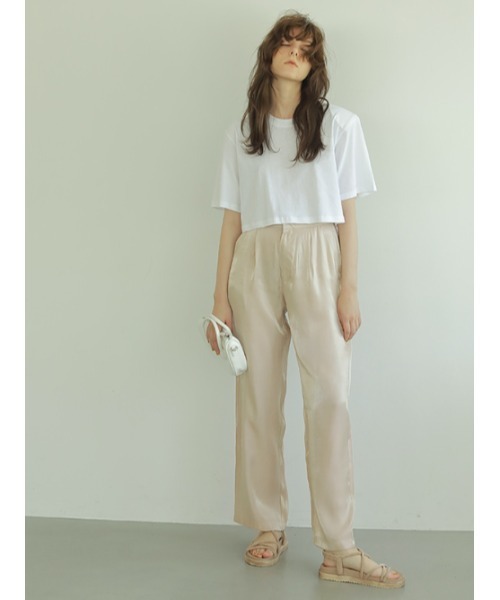 AMAIL（アマイル）の「Puff short cloth（Tシャツ/カットソー・レディース・ホワイト/ブラック/パープル・FREE）」の6枚目の写真