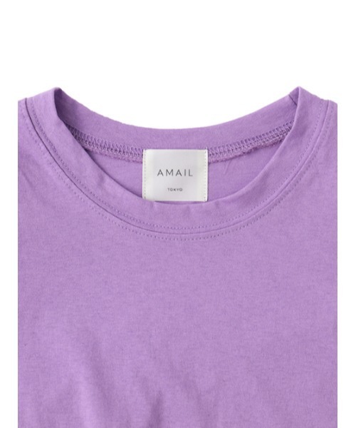 AMAIL（アマイル）の「Puff short cloth（Tシャツ/カットソー・レディース・ホワイト/ブラック/パープル・FREE）」の22枚目の写真