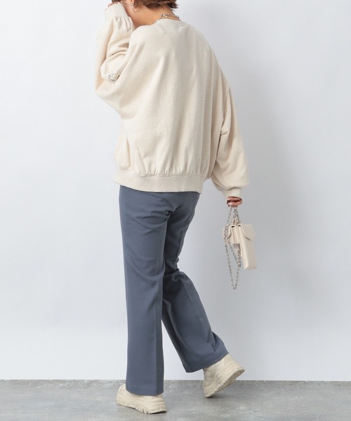 Heather（ヘザー）の「セルフィーウラケユルスウェット　236938（スウェット・レディース・アイボリー/グレー・FREE）」の12枚目の写真