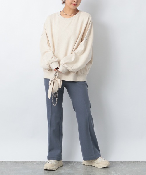 Heather（ヘザー）の「セルフィーウラケユルスウェット　236938（スウェット・レディース・アイボリー/グレー・FREE）」の15枚目の写真