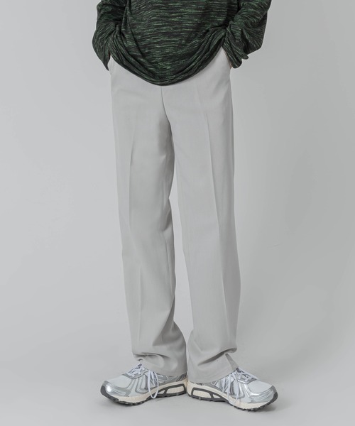 FOLLOWIN(フォロウィン)の「【UNISEX】ボタンディテールセミワイドストレートパンツスラックス(スラックス・レディース・ライトグレー/ブラック/チャコール・SMALL/MEDIUM/LARGE)」の18枚目の写真