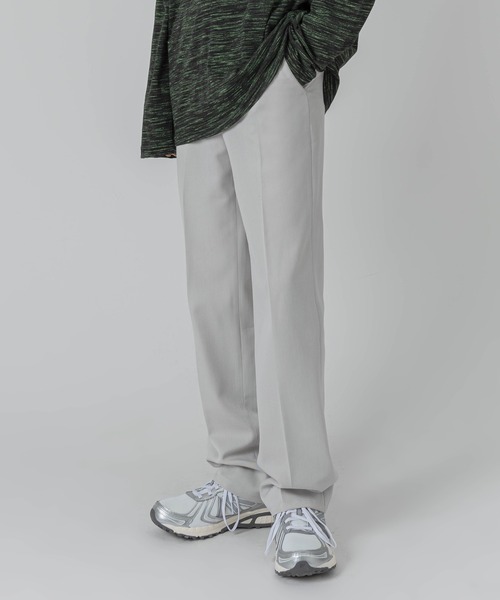 FOLLOWIN(フォロウィン)の「【UNISEX】ボタンディテールセミワイドストレートパンツスラックス(スラックス・レディース・ライトグレー/ブラック/チャコール・SMALL/MEDIUM/LARGE)」の19枚目の写真