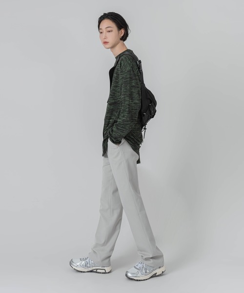 FOLLOWIN(フォロウィン)の「【UNISEX】ボタンディテールセミワイドストレートパンツスラックス(スラックス・レディース・ライトグレー/ブラック/チャコール・SMALL/MEDIUM/LARGE)」の22枚目の写真