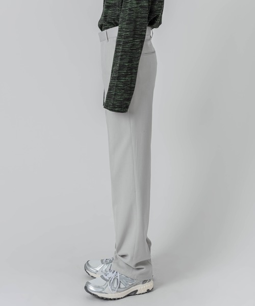 FOLLOWIN(フォロウィン)の「【UNISEX】ボタンディテールセミワイドストレートパンツスラックス(スラックス・レディース・ライトグレー/ブラック/チャコール・SMALL/MEDIUM/LARGE)」の13枚目の写真