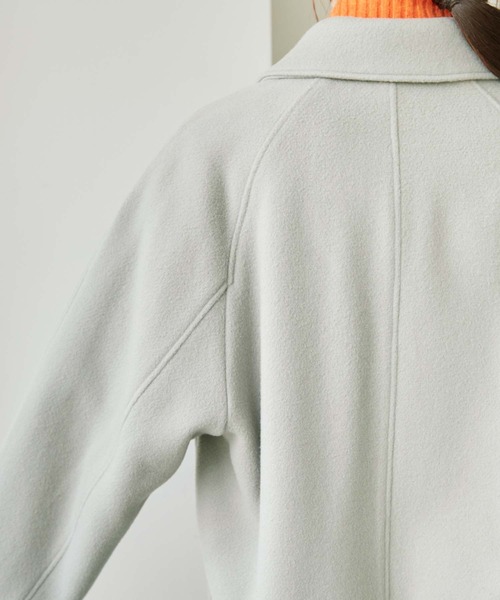 note et silence （ノートエシロンス）の「.●super120 平二重織　ロングコート（その他アウター・レディース・グレー/ライトブラウン/チャコールグレー・FREE）」の16枚目の写真