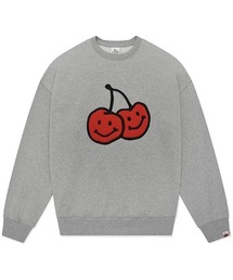 A'GEM/9 × .kom『KIRSH/キルシー』BIG DOODLE CHERRY SWEATSHIRT/ビッグ ドゥードゥル チェリースウェットシャツ
