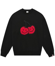 A'GEM/9 × .kom『KIRSH/キルシー』BIG DOODLE CHERRY SWEATSHIRT/ビッグ ドゥードゥル チェリースウェットシャツ