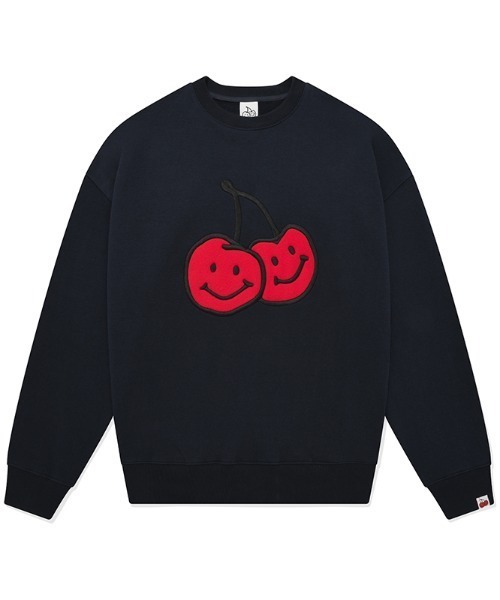 KIRSH(キルシー)の「A'GEM/9 × .kom『KIRSH/キルシー』BIG DOODLE CHERRY SWEATSHIRT/ビッグ ドゥードゥル チェリースウェットシャツ(スウェット・レディース・ブラック/ネイビー/グレー・FREE)」の14枚目の写真