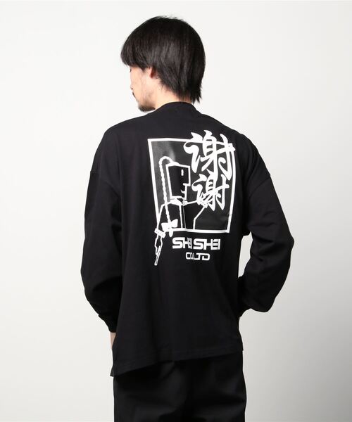 shei shei co LTD（シェイシェイシーオーエルティディ）の「SHEI SHEI TRIO L/S TEE（Tシャツ/カットソー・メンズ・ホワイト/ブラック・ONESIZE）」の3枚目の写真