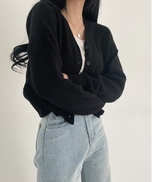 [BELLIDE MADE] デイリーVネックニットカーディガン