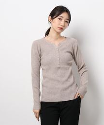 FRP | ボタンプルオーバー・ニットセーター・長袖(ニット/セーター)