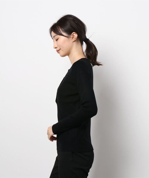 FRP（エフアールピー）の「ボタンプルオーバー・ニットセーター・長袖（ニット/セーター・レディース・パープル/ブラウン/グリーン/ブラック/ベージュ・FREE）」の6枚目の写真