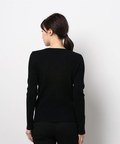 FRP（エフアールピー）の「ボタンプルオーバー・ニットセーター・長袖（ニット/セーター・レディース・パープル/ブラウン/グリーン/ブラック/ベージュ・FREE）」の7枚目の写真