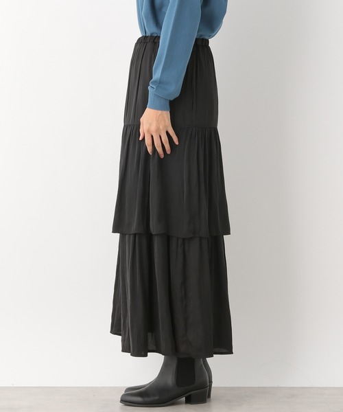 LEPSIM（レプシィム）の「キリカエティアードスカート　235834（スカート・レディース・ブラック/ライトグレー・FREE）」の10枚目の写真