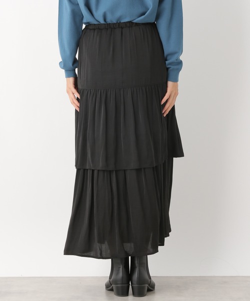 LEPSIM（レプシィム）の「キリカエティアードスカート　235834（スカート・レディース・ブラック/ライトグレー・FREE）」の11枚目の写真