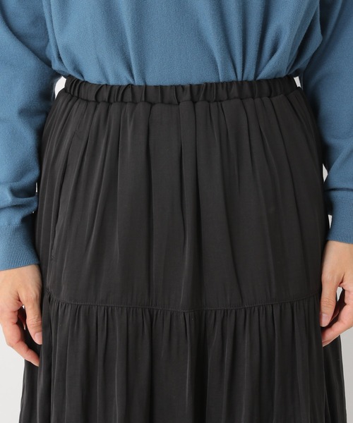 LEPSIM（レプシィム）の「キリカエティアードスカート　235834（スカート・レディース・ブラック/ライトグレー・FREE）」の12枚目の写真