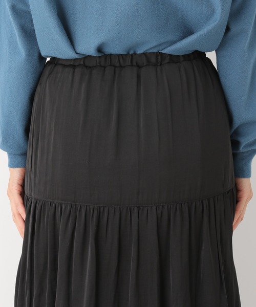 LEPSIM（レプシィム）の「キリカエティアードスカート　235834（スカート・レディース・ブラック/ライトグレー・FREE）」の14枚目の写真