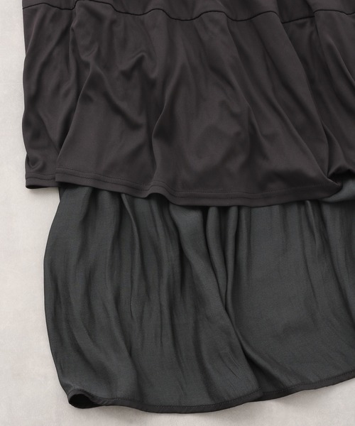 LEPSIM（レプシィム）の「キリカエティアードスカート　235834（スカート・レディース・ブラック/ライトグレー・FREE）」の17枚目の写真