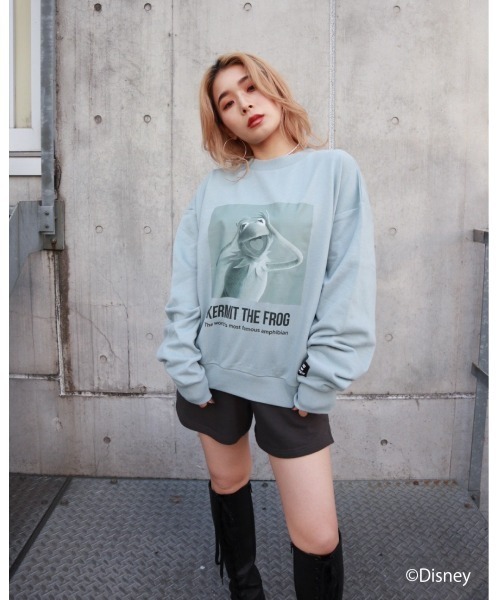 FIG&VIPER（フィグアンドバイパー）の「Kermit MID PO（Tシャツ/カットソー・レディース・ブラック/カーキ/ブルー・FREE）」の3枚目の写真