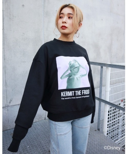 FIG&VIPER（フィグアンドバイパー）の「Kermit MID PO（Tシャツ/カットソー・レディース・ブラック/カーキ/ブルー・FREE）」の2枚目の写真